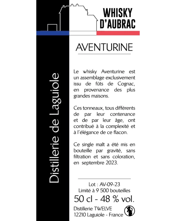 Twelve - Aventurine - contre étiquette