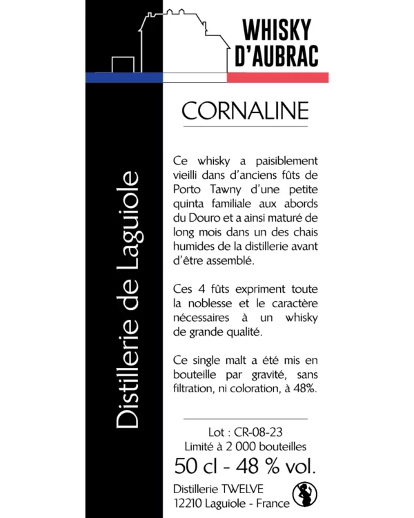 Twelve - Cornaline - contre étiquette